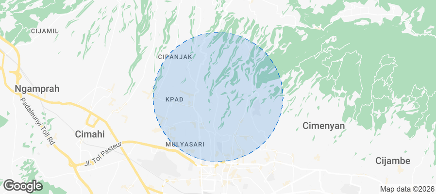 Cidadap Airbnb map
